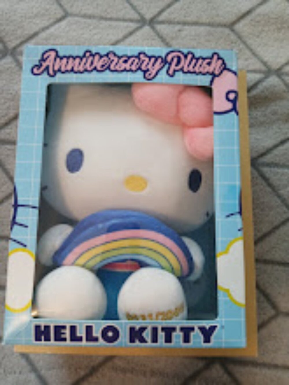 Hello Kitty Rainbow Anniversary Plush – Limited Edition – NEW in Box